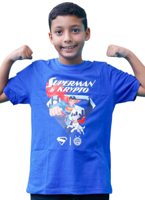 Camisa Superman Casual 2025 Esporte Clube Bahia Azul Infanto Juvenil