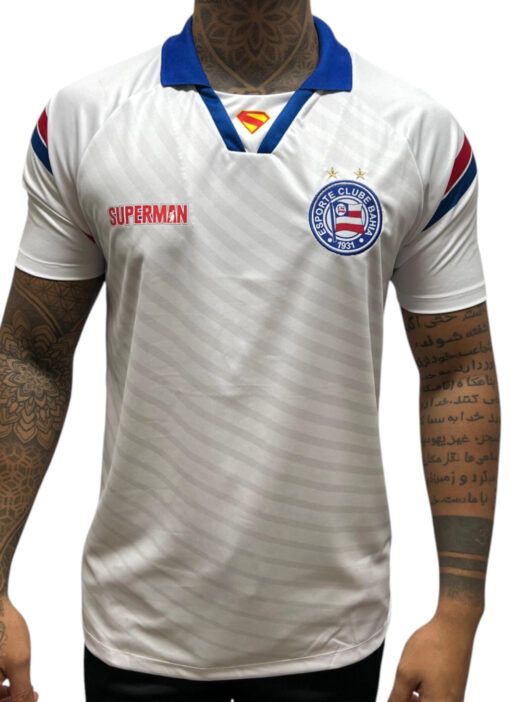 Camisa Superman Casual 2025 Esporte Clube Bahia Branca Masculina