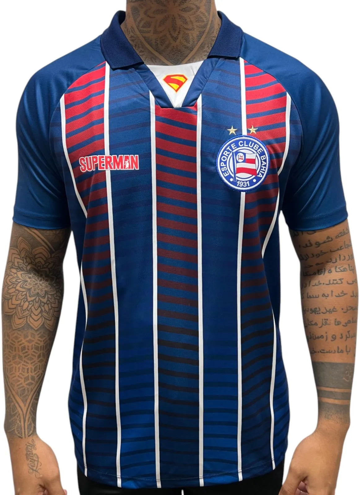 Camisa Superman Casual 2025 Tricolor Masculina - Image 5