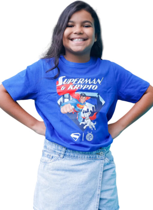 Camisa Superman Casual 2025 Esporte Clube Bahia Azul Infanto Juvenil - Image 5