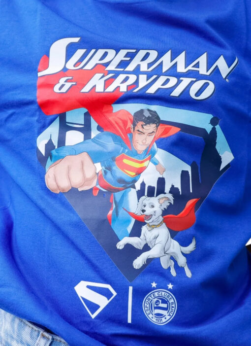 Camisa Superman Casual 2025 Esporte Clube Bahia Azul Infanto Juvenil - Image 3