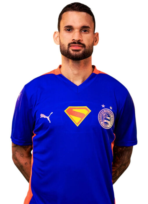 Camisa Superman 2025 Esporte Clube Bahia Puma Azul e Vermelha Masculina - Image 4