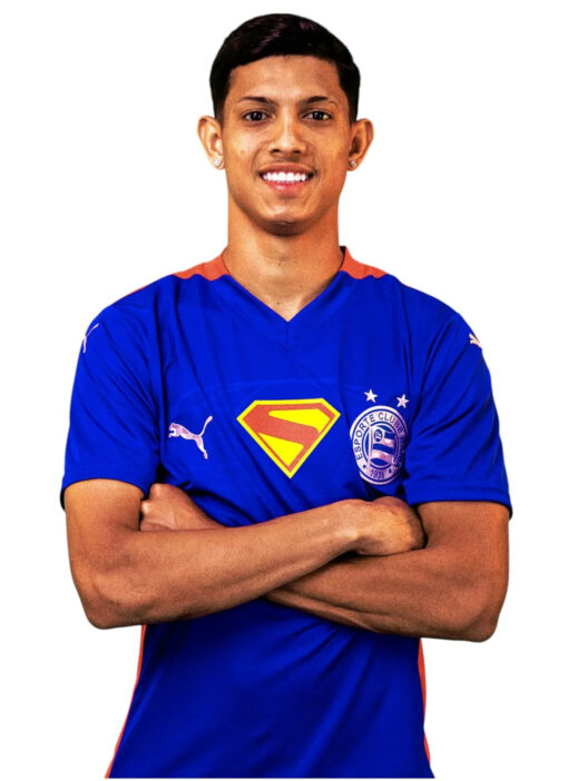 Camisa Superman 2025 Esporte Clube Bahia Puma Azul e Vermelha Masculina - Image 5